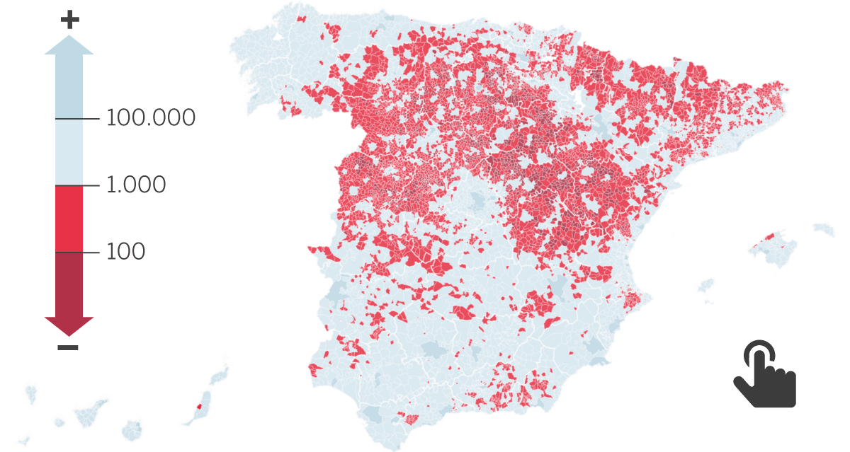 La mitad de los municipios españoles está en riesgo de extinción