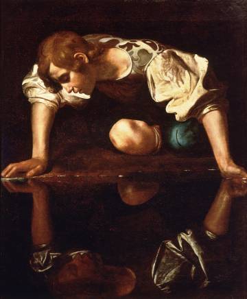 'Narciso', de Caravaggio, expuesto en la Galería Nacional de Arte Antiguo de Roma.