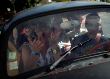 Participantes en la celebraci&oacute;n del Rockin Race en Torremolinos.