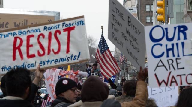 Protestas contra Trump en Nueva York