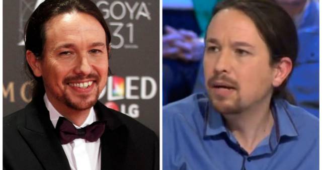 Pablo Iglesias aparece en los Goya y en 'La Sexta Noche' a la vez y en Twitter no entienden nada