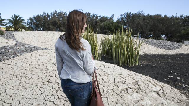 Ruth, en el Parque Los Alisios, Vecindario.