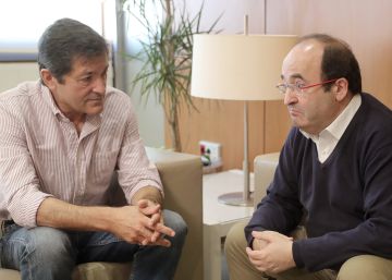 Reunión el pasado noviembre entre Javier Fernández y Miquel Iceta.