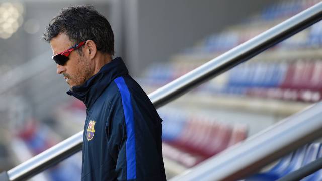 Luis Enrique, esta ma&ntilde;ana.