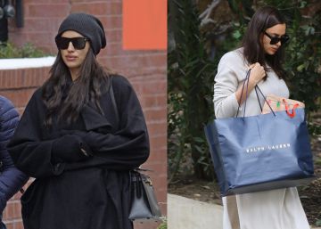 Irina Shayk en el desfile de Victoria's Secret a finales de noviembre, en el centro, la modelo el 10 de enero y, a la derecha, el 21 de diciembre. 