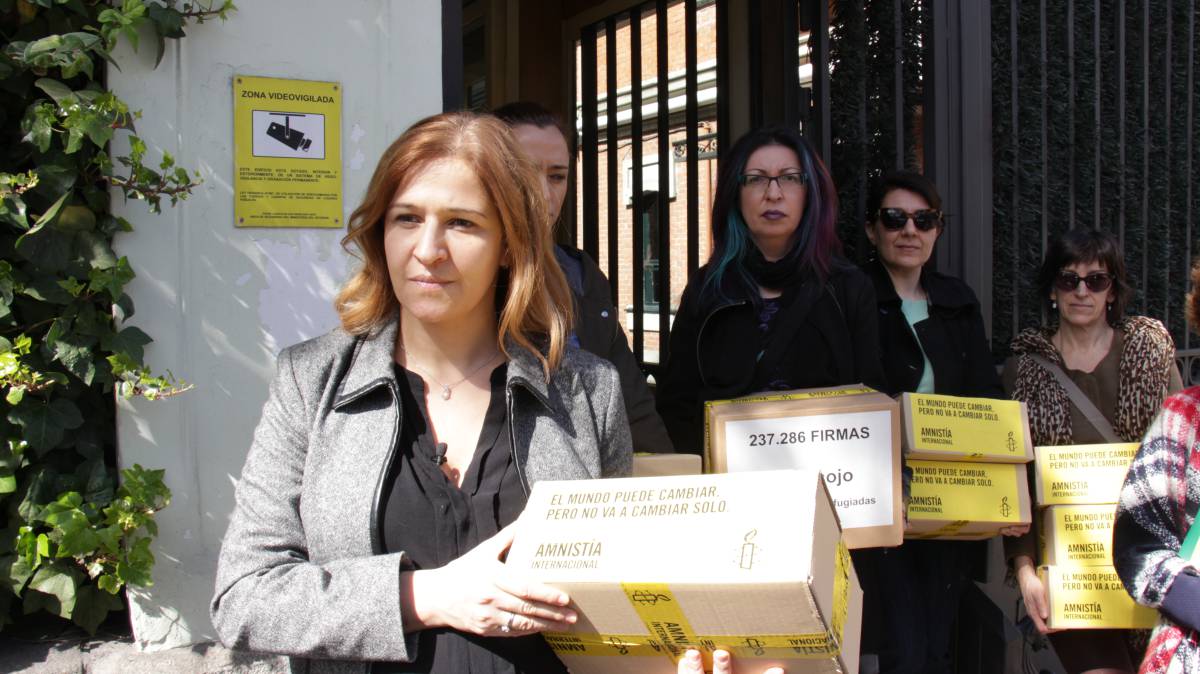 Anna Neistat durante su visita a Madrid.