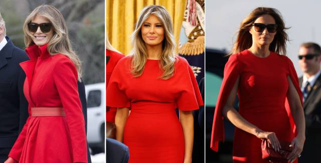 Melania Trump en tres ocasiones.