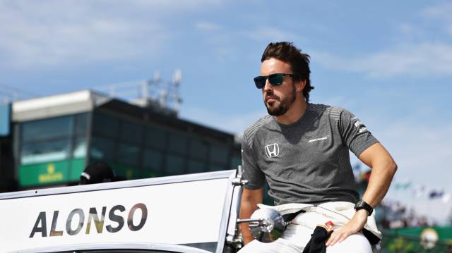 Alonso en el circuito de Australia.