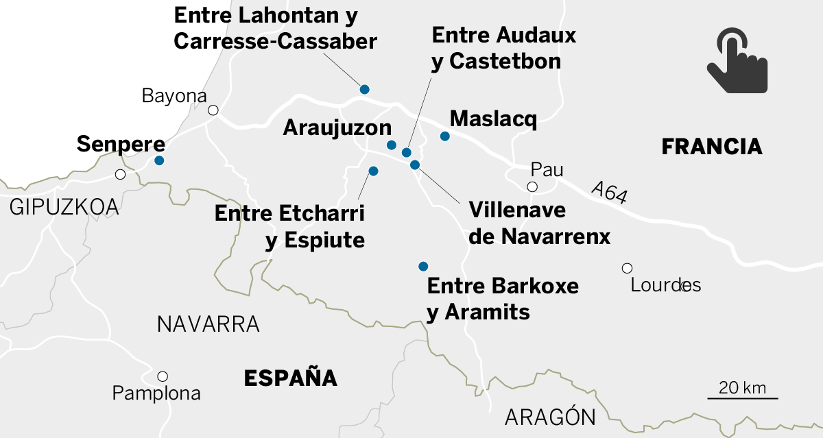 Los ocho zulos de ETA