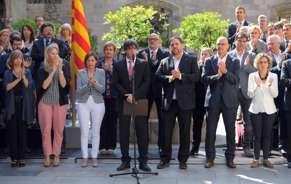 El presidente de la Generalitat, Carles Puigdemont, anuncia la fecha y la pregunta del referéndum sobre la independencia de Cataluña.