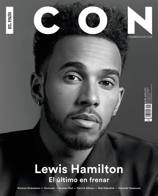 Lewis Hamilton acelera en la portada de ICON de junio