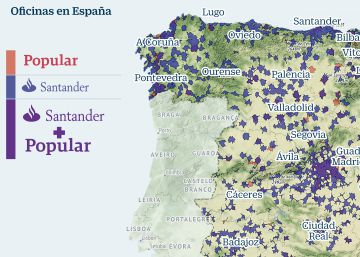 ¿Cuántas oficinas le sobran al Santander tras comprar Popular?