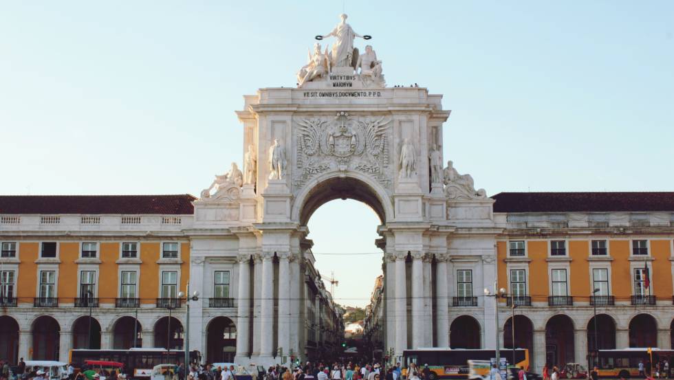 La Praça do Comércio, en Lisboa.