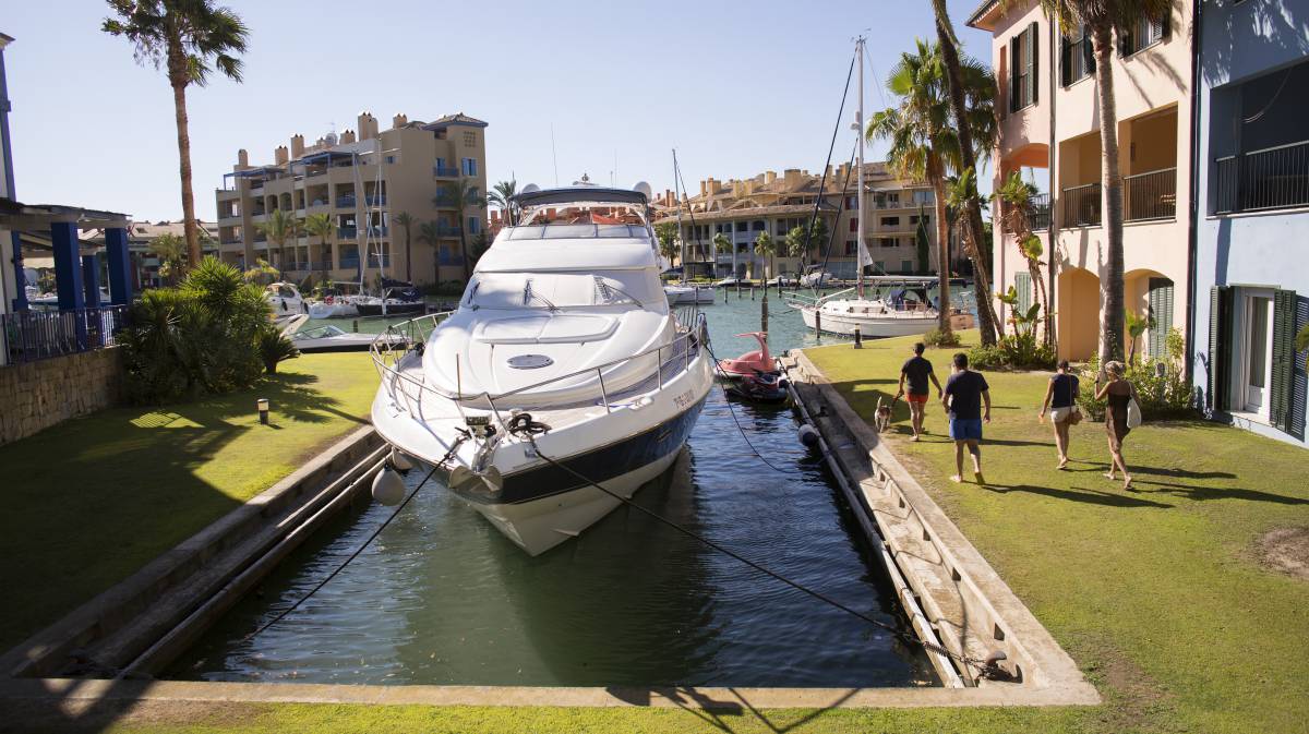 Un yate en Sotogrande, en Cádiz.