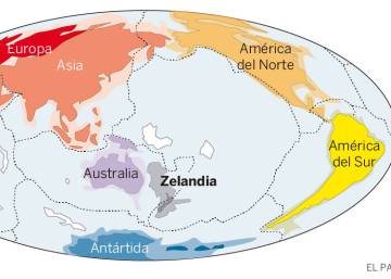Hallado Zelandia, un enorme continente sumergido en el Pacífico