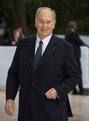 El Aga Khan IV, en la inauguración de la Louis Vuitton Foundation en octubre de 2014 en París.