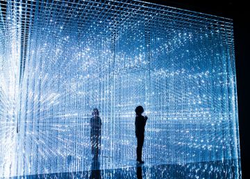 Crystal Universe, de la exposición 'Living Digital Forest and Future Park', que estará hasta el 10 de octubre en el Pace de Beijing, en China.rn rn 