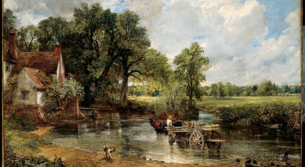 Reproducción de 'La carreta de heno' de Constable
