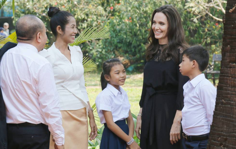 Angelina Jolie, el pasado mes de febrero en Camboya para la promoción de su nueva película.