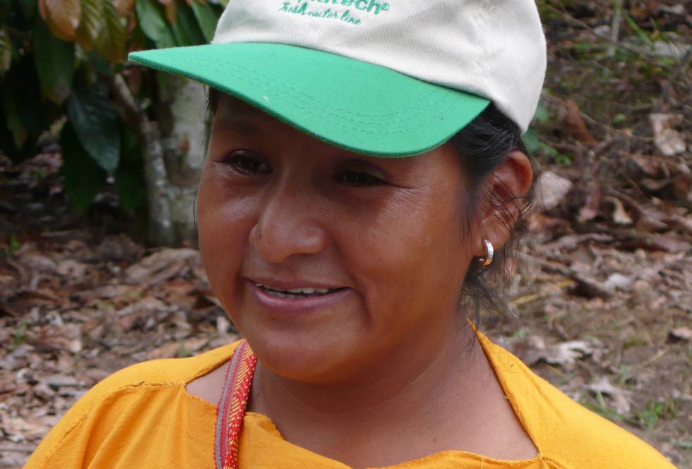 La agricultora peruana Olinda Ataucusi.