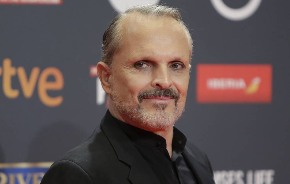 El cantante Miguel Bosé en los Premios Platino 2017 en Madrid el pasado 22 de julio. 