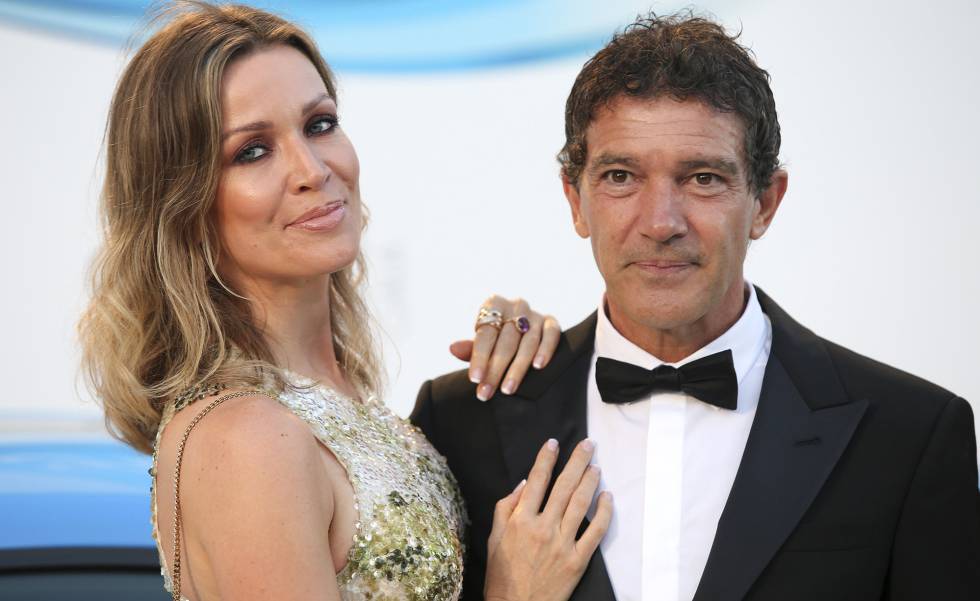 Nicole Kimpel y Antonio Banderas, en la gala Starlite.