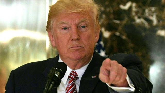 El presidente Trump el lunes en Nueva York.