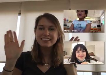 Niños a clase (por videoconferencia)