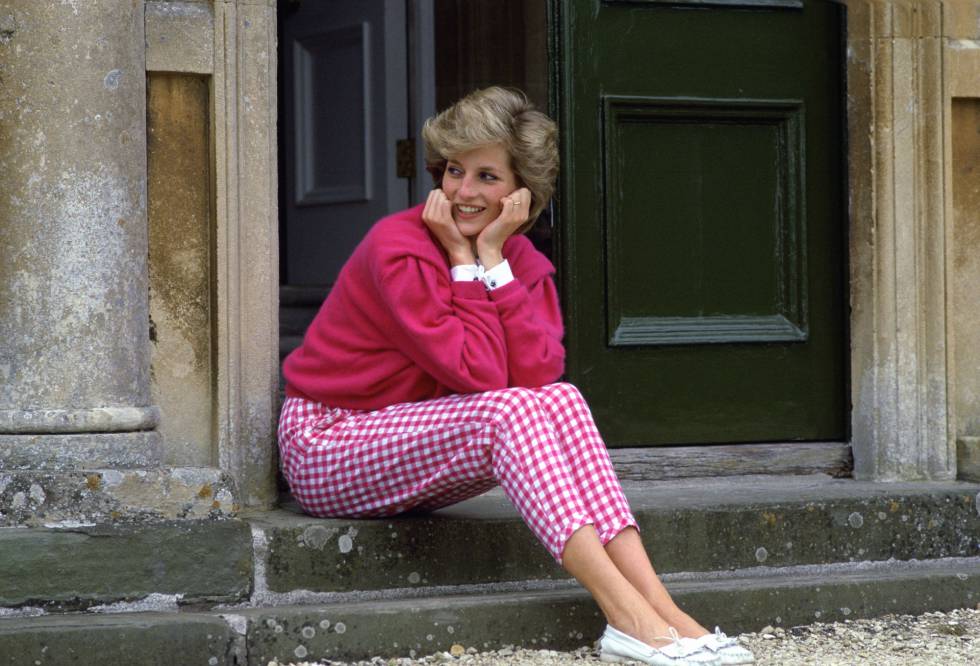 Lady Di en Highgrove House, la casa de campo del príncipe Carlos y la princesa Diana.