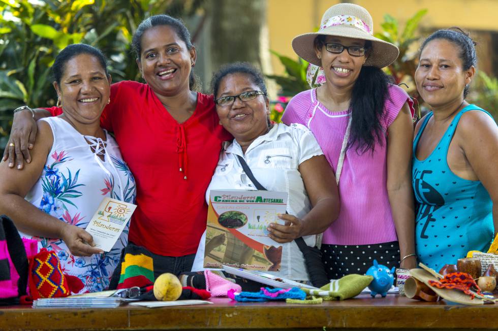 Miembros de la Red de Mujeres Rurales Norte de Bolívar.