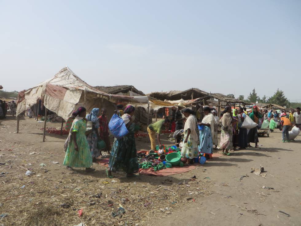 Mujeres en el mercado de Meki (Etiopía). 