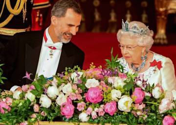 British queen honors King Felipe and Letizia with a banquet at Buckingham palace