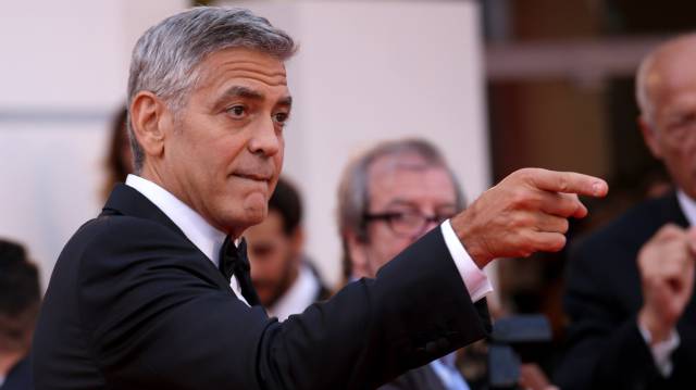 George, en la alfombra roja de Venecia.