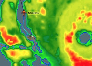 Así se siguió al avión que sorteó el huracán Irma con 173 pasajeros a bordo