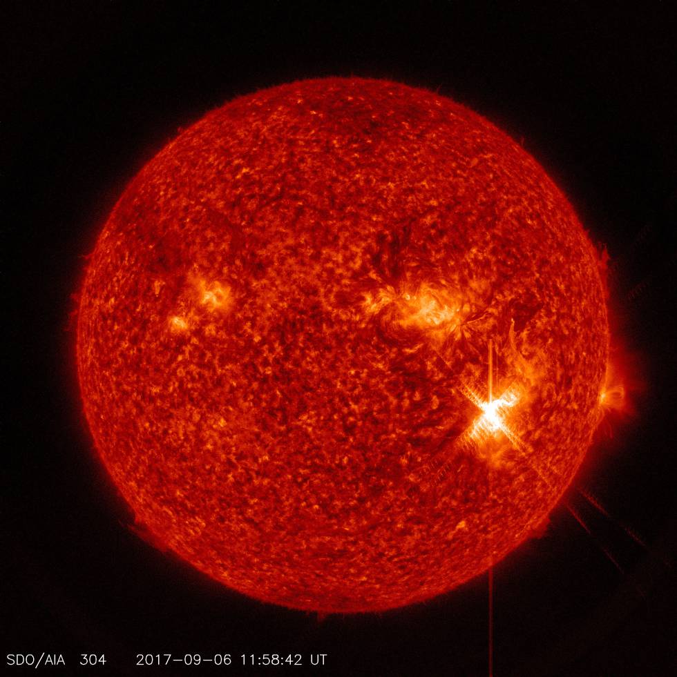 NASA detecta a maior erupção solar da década