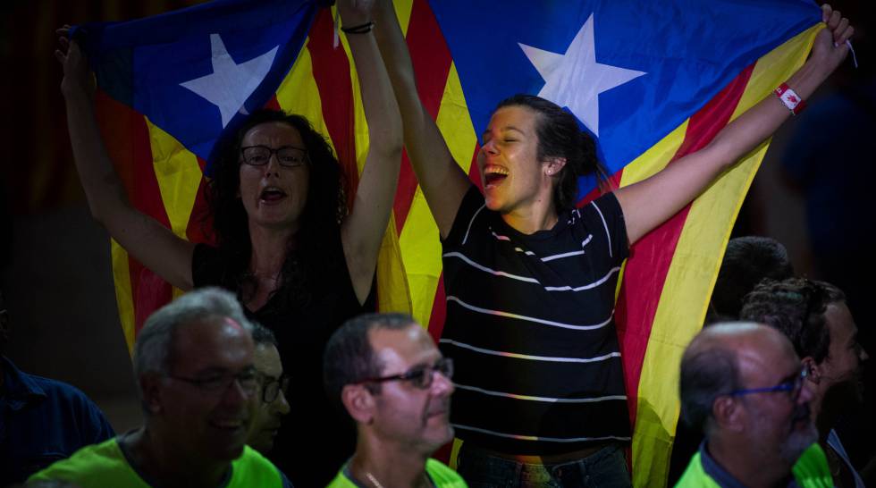 Acto a favor de la indepencia en Tarragona. rn