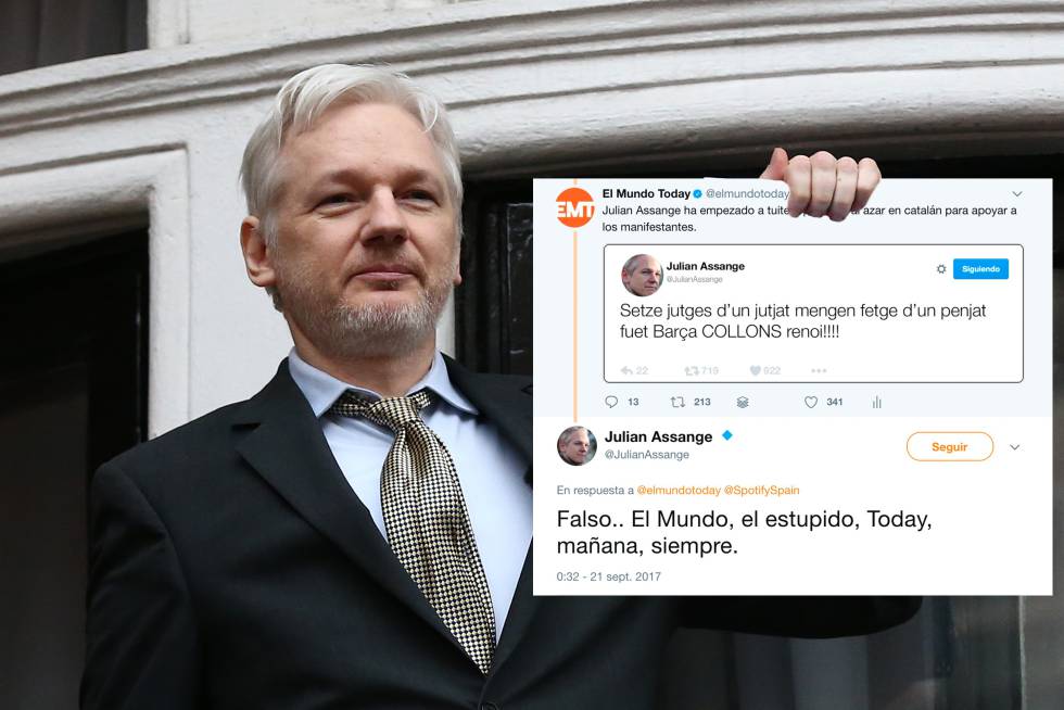 Referendum in Catalonia: Julian Assange falls for 