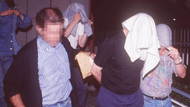 Koldo Larrañaga, detenido en Madrid, en 1999.