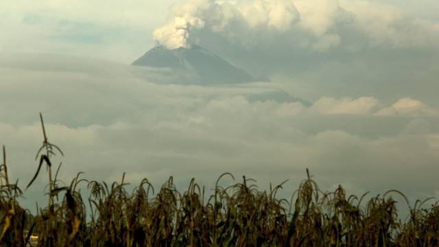 El Popocatépetl el 27 de septiembre.