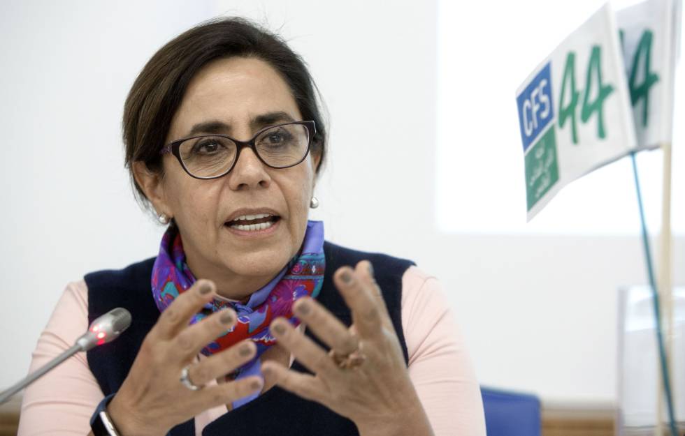 La senadora mexicana Luisa María Calderón, este lunes en Roma.