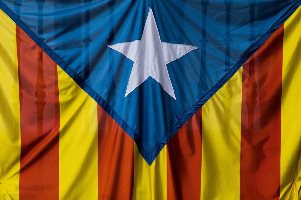 Bandera pro-independencia de Cataluña
