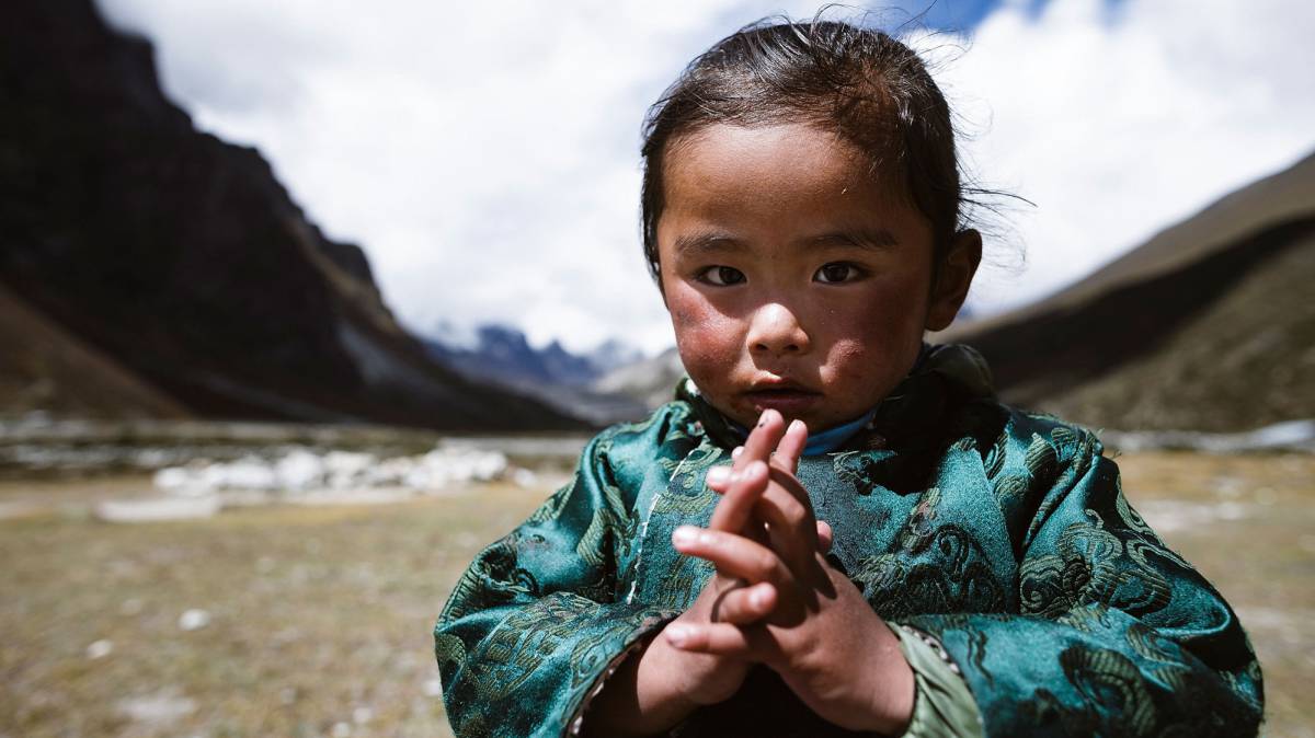 Una niña en Pheriche, Nepal.