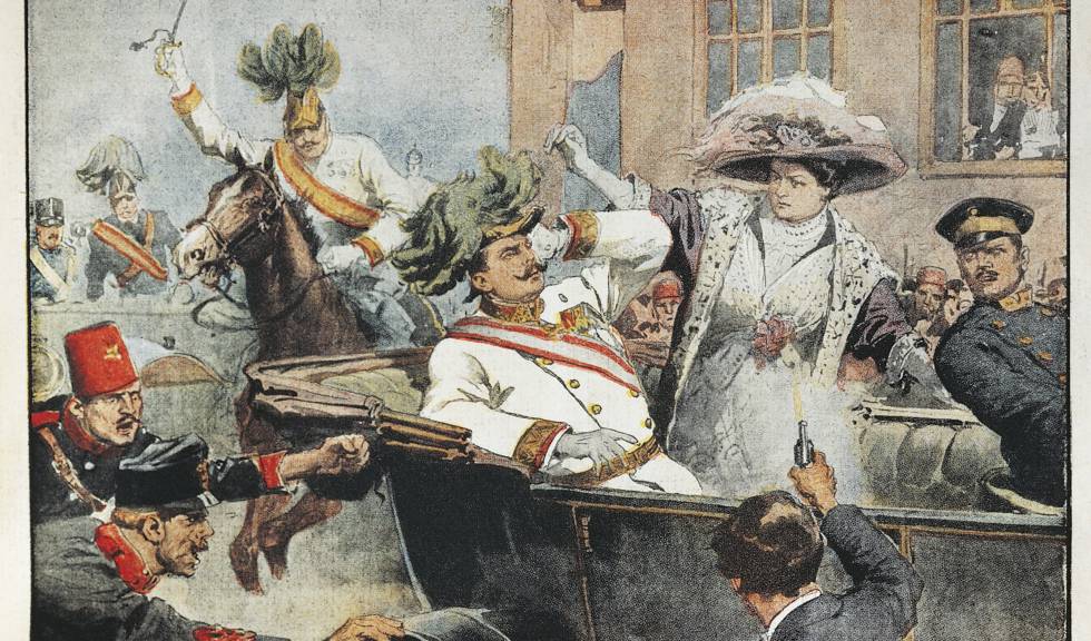 Sarajevo: asesinato del archiduque Franz Ferdinand, heredero del trono austríaco, y su esposa.
