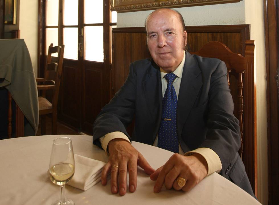 Chiquito de la Calzada en el restaurante Chinitas de Málaga, en 2008.