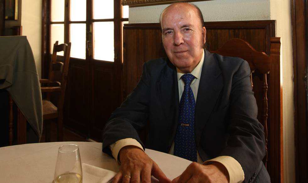 El humorista Chiquito de la Calzada en el restaurante Chinitas de Málaga Málaga.