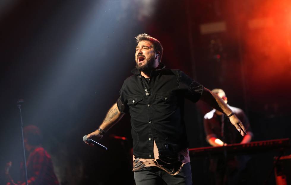 Antonio Orozco, en un concierto en el Teatro Real de Madrid en julio.