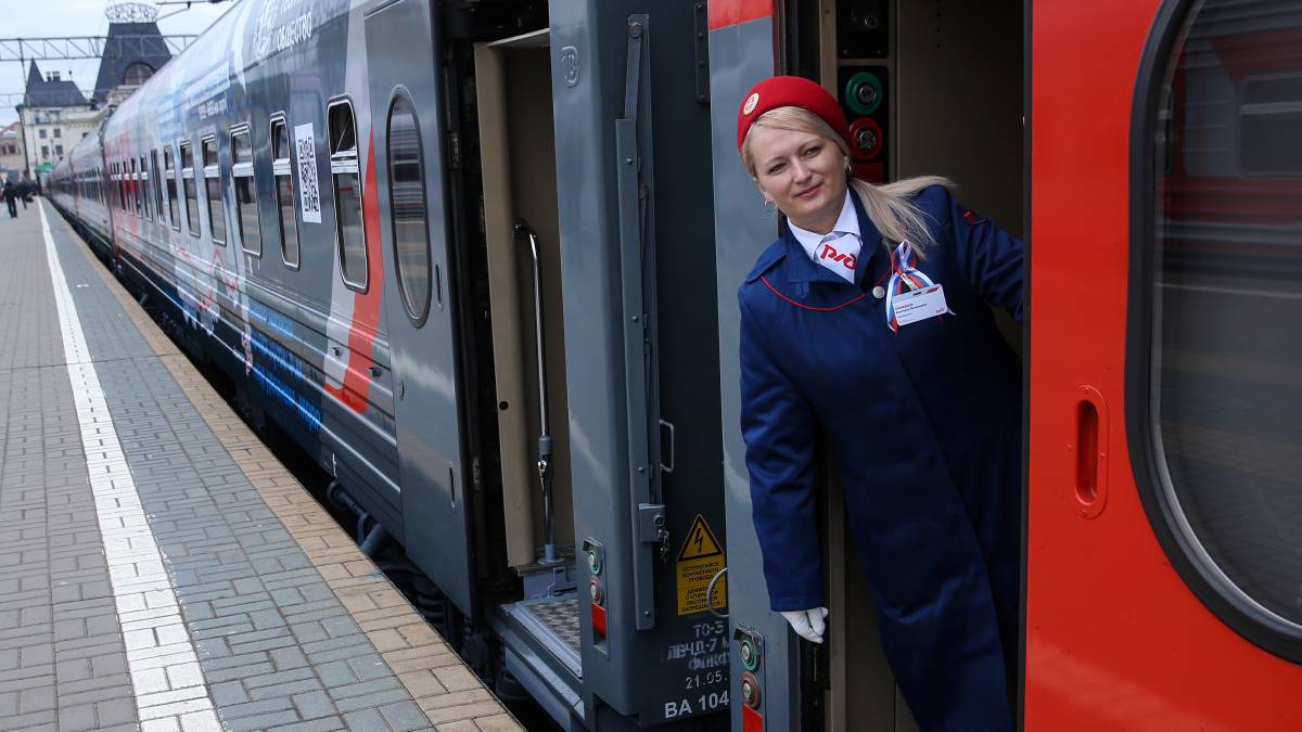 El tren Rossiya 12, en Moscú.