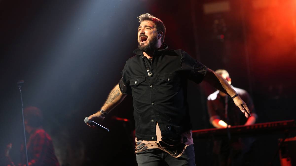 Antonio Orozco, en un concierto en Madrid en julio.