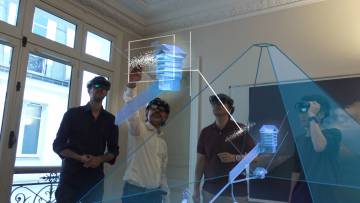 El equipo de ScanPyramids utiliza realidad aumentada para ver el 'vacío' de Keops.