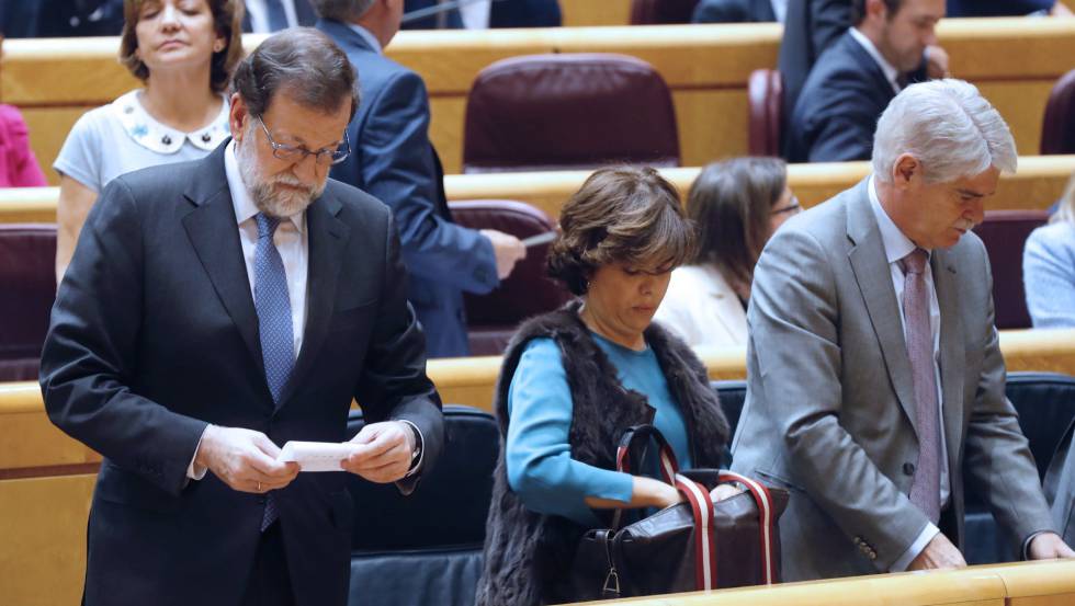 Pleno del Senado en el que se aprobó la aplicación del artículo 155 en Cataluña. 